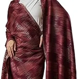 Women Rukhsaar Kaani Wool Blend Stole, Shawl, Scarf, Luxury Pashmina Evening Wrap (Size 28X80 inches)-image-40