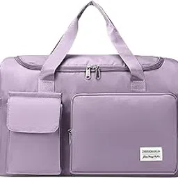 ARLICODECK Travel Duffel Bag with Shoes Compartment Sports Gym Bag with Dry Wet Separated Pocket for Men and Women, Overnight Bag Weekender Bag Training Handbag (Purple)-picture-17