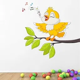 3D Happy Singing Birds'' Wall Sticker Multi (60 cm x 45 cm)-picture-49