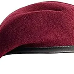 Wan-sukh Unisex French Woolen Beret Cap, Rajputana Traditional Army Style, Classic European Hat, Che Guevara Maroon-picture-29