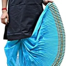Bengali Mour Puccho Dupion Silk Dhoti for Men – Free Size||Multi-Color||Wedding-picture-26