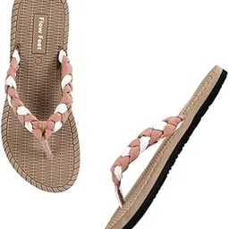 flow feet Women's Braided Strap Soft Sole Flip-Flops | Lightweight Comfort Slippers-picture-26