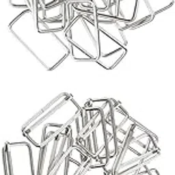 FABLOFT® 40 Pieces Metal Adjustable Buckle Connector for Bag Strap 38x16x2.8mm Silver-picture-68