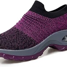 leader show Women's Slip-On Walking Shoes Comfortable Loafers Casual Non-Slip Nursing Shoes Fashion Platform Sneakers-picture-10