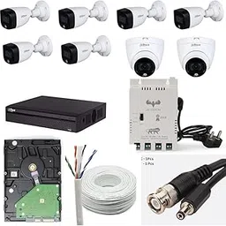 Dahua 2MP with Color HD CCTV Camera Full Set, 6 Bullet, 2 Dome, 8 Channel DVR, 8 Channel JK Vision Power Supply, 1TB Hard Disk, 90 Meter Cable, BNC/DC Connector-picture-36