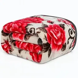 Super Polyester Soft Cloudy Printed Double Bed Blanket for Heavy Winter, Single Ply Mink Blanket King Size with 210 X 250 Cm 2.5 Kg (Mulitcolour) Blankets (Any Print) (MULTICOLOUR-2, Double)-picture-56