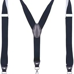 3 Clip Elastic Suspenders for Men and Women Adjustable Strap Pants Braces Belt-image-17