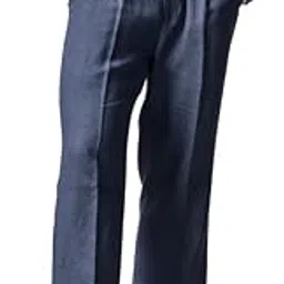 snitch Men Yacht Club Luxe Casual Trousers | Regular Fit Pleated Front with Turned-Up Cuffs | 100% Linen & Breathable Fabric for Summer & Everyday Wear-picture-19