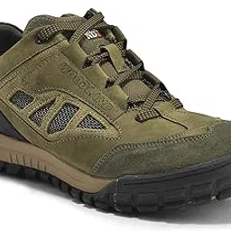 woodland Men Green Casual Lace Shoes-picture-51