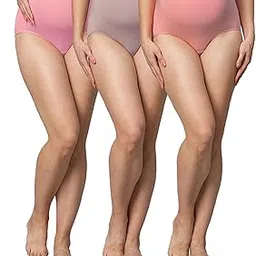 momtobe Women's Cotton Anti-Microbial High Waist Maternity Panty/Pregnancy Panty/Maternity Underwear/Pregnancy Underwear/Maternity Panties Over Bump Combo- (Multicolor_Pack of 3)-picture-10