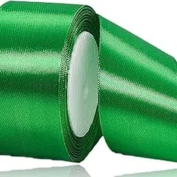 1-1/2 inch10 Meter Green Satin Fabric Ribbon for Christmas Gift Wrapping, Bows Making, Floral Bouquets, Wreaths, DIY Handicrafts, Sewing Projects, Birthday and Wedding Party Decoration (Green)-picture-17