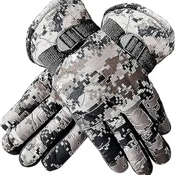 Waterproof Winter Bike Riding Army Gloves for Men and Boy Protective Warm Hand Riding, Cycling, Bike Motorcycle Gloves (Grey)-picture-67