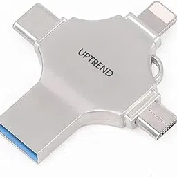 UPTREND 64 GB Pen Drive | C Type pendrive 64gb OTG and USB A Micro with Lightning pendrive Flash Drive | Compatible with iPhone & Android Pendrive for Mobile Phones-image-3