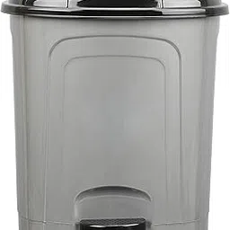 AIR O MATIC 30 LTR Pedal Waste Garbage Dustbin (Silver Color)-image-8