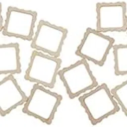 Enakshi® 2x20 Pieces Wood Photo Frame Shapes Craft DIY Embellishment Kids Creative Toys|Crafts | Multi-Purpose Craft Supplies | Crafting Pieces | Wooden Pieces-image-26