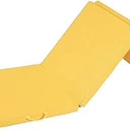 ATORSE Three Fold Folding Thick Exercise Mat Yoga Pad for Stretching Training Fitness Yellow Oxford Cloth-picture-18