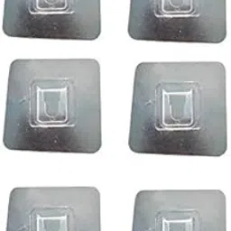 Smitex Plastic Magic Waterproof Strong Adhesive Wall Shelves Rack Sticker Screw Hook Hanger (Transparent, 6)-picture-26