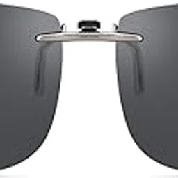 caxman Polarized Clip On Sunglasses Over Prescription Glasses Men Women Compact Fit Non-Flip Up-picture-47