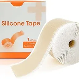 Silicone Scar Sheets (1" x 60"Roll), Soft Silicone Scar Tape for Scars Removal, Reusable Easy-Tear Silicone Tape Painless Scar Removal for Surgery, C-section, Burn, Acne, Keloid, Thyroid (OPP BAG PACK)-image-17