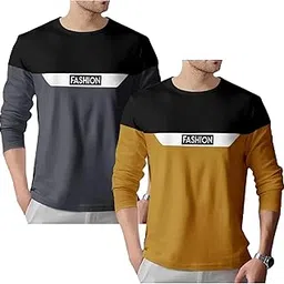 Men's Cotton Regular Fit T-Shirt-Pack of 2-image-7
