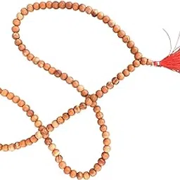 NRSON NaturalDevadaru Mala Devadaru Japa Mala with Tread Tassel Devadaru Malai 108+1 Beads Mala for Meditation Pooja Chanting Wearing Prayer Beads Size 8 mm-picture-37