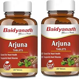 Baidyanath Arjuna Tablets 60 Tabs for Healthy Heart | Helps to maintains Blood & pressure Sugar Level (Pack of 2)-picture-13