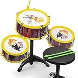 AASA Kids Drum Set Musical Piano Fun Play Instrument Toys for Boys and Girls, Birthday Gift Item (Drum Set)-picture-10