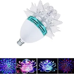TEKNOVA Lotus Disco Bulb for Home Bedroom Dancing Stage Parties and Diwali LED Bulb (Pack of 1, Multicolor)-picture-30