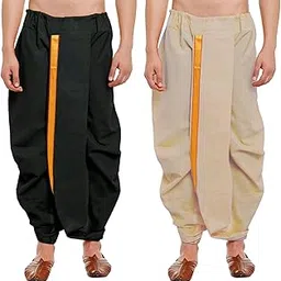 crystal revenue Ready to Wear Mahraj Dhoti for men (Elastic Readymade Dhoti Pant)-picture-13