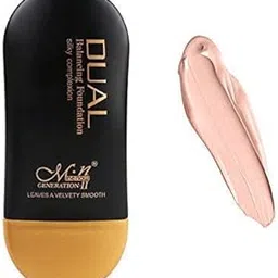 Me Now Dual Cream Balancing Foundation Matte Silky Complextion 50ml (B) for Medium to Dark Skin Tone-picture-49