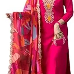 gzs Women Rayon Straight Kurta and Pant Set with Dupatta Ethnic Set Dupatta Set Suit Set Kurta Set for Wedding-picture-43