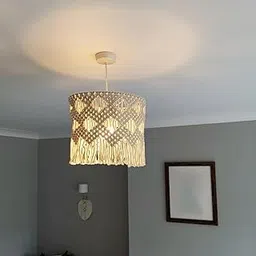 Meadawgs®& Macrame Lampshade Bohemian Woven Boho Hanging Pendant Light Cover for Office Style A|Home & Garden | Lamps, Lighting & Ceiling Fans | Lamp Shades-picture-13