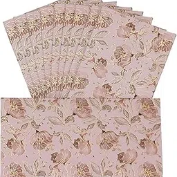 LIFAFEWALA Digital Print Small Flower Design Shagun Envelopes in Matt Finish| Pack of 10 |(Size:18 X 9 CM) Color : Multicolor 1-picture-47