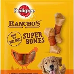 Pedigree Ranchos Super Bones (1+ Years) Adult Dog Treats, Chicken & Milky Flavour, 70 G, Low-Fat Treat With No Added Sugar-picture-15