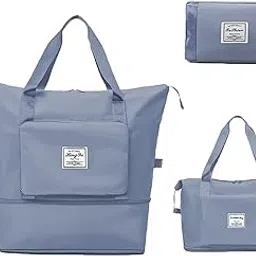 viistaar Foldable Travel Duffel Bag, Adult Sports Tote, Light Blue, 40 x 23 x 45cm-picture-21