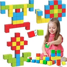 Kidology Magnetic Building Blocks 32Pcs Magnetic Blocks Magnetic Toys for 3 4 5 6 7 8 Years Old Boys Girls Preschool Structures Sensory Toys for Kids-image-39