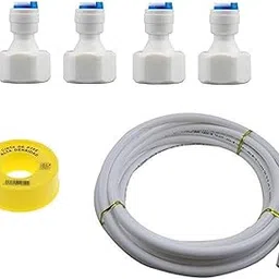 ‎Vinixa Ro Female Direct Valve Straight Connector, 1/2" Female Thread X 3/8" Push fit For All Water Purifer (Set of 4 Pcs, 3 Meter 3/8" Pipe, Teflon Tape)-picture-23