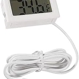 SAIFCARE Mini LCD digital thermometer sensor wired for Room temperaure/fridges, Indoor Outdoor Portable Pocket LCD Electronic Temperature Meter Tester Instant Read Thermocouple (HTC_2)-picture-45