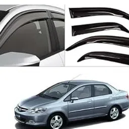 Door Visor Wind Rain Deflector Black for Honda City ZX Year 2002-2008 Set of 4 Pieces-picture-40