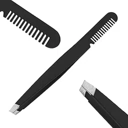 TEMPERIA (1pc) Eyebrow Tweezer for Hair Removal - Eye Brow Shaper Forceps for Women & Men - Plucker for Eyebrows, Ingrown Hair & Facial Hair - Eyebrow Grooming Tools (MN02) (HS347)-picture-39