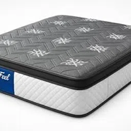 Quilted Mattress with Floral Design, Comfort Layer, Top Pillow Matress (84 X 72 Inch)-picture-50