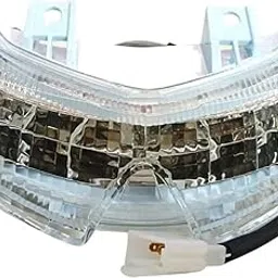 LED Motorcycle Tail Light Assembly For TVS Apache RTR 160 4V, Apache RTR 200, Clear Lens-image-0