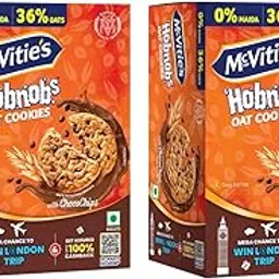McVities Hobnobs Oat Cookies With Chocochips - 0% Maida, Crunchy & Wholemeal, Trans Fat Free, 153.8 Gm - Pack Of 2-picture-23