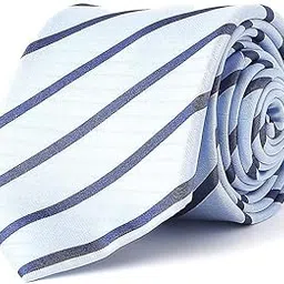 allen solly Men Light Blue Stripe Casual Tie-picture-15