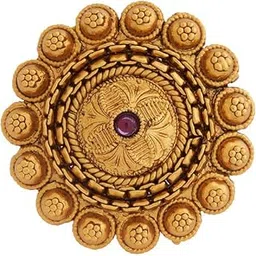 Fashion Jewellery Ruby Gold Plated Ethnic Antique Finger Ring - 423798-image-37
