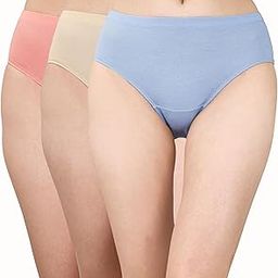soie Women's High Rise Full Coverage Solid Colour Cotton Stretch Hipster Panty (Pack of 3)-picture-32