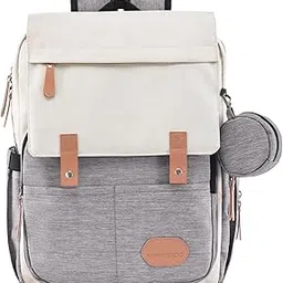 ONNIRICO Foggy Horizon Diaper Baby for Women, 16L,Travel Back-pack with 11 Pockets, Water-Resistant Back-pack for Women with Insulated Bottle Pockets & Detachable Pouch-picture-35