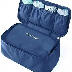 thewapeutic enterprise Travel Underwear Organizer Bag - Portable Waterproof Storage Pouch with Compartments for Bras, Panties, Socks, Lingerie - Foldable Zippered Packing Cube for Luggage.-picture-47