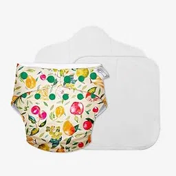 SuperBottoms UNO Freesize Cloth Diaper for babies 3M to 3Y | Washable & Reusable cloth diaper | Comes with cloth diaper inserts | 1 Organic cotton Soaker + 1 Booster | Fruit Brust-picture-36