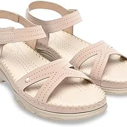 rocia By Regal Women Casual Laser Cut Wedge Sandals-picture-55